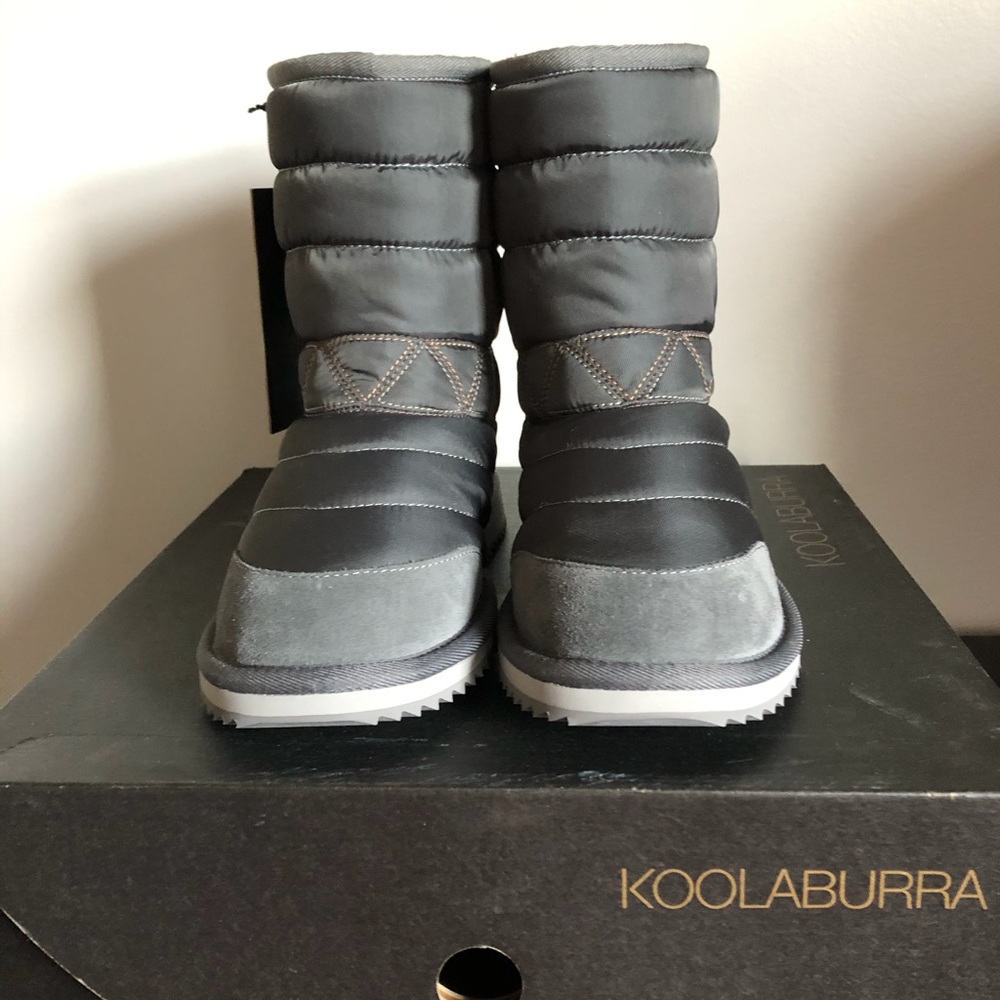 Women’s Koolaburra grey wool boots, size 6, new
